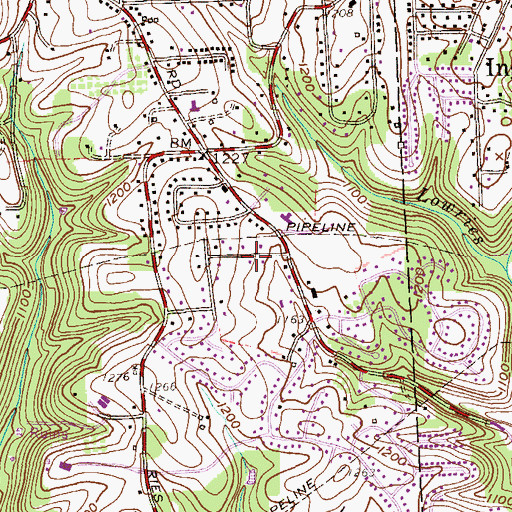 Topographic Map of Saint John Neumann Church, PA