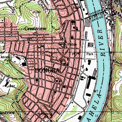 Topographic Map of Saint Michaels Byzantine Rite Catholic Church, PA