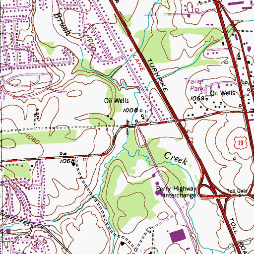 Topographic Map of United Methodist Center, PA