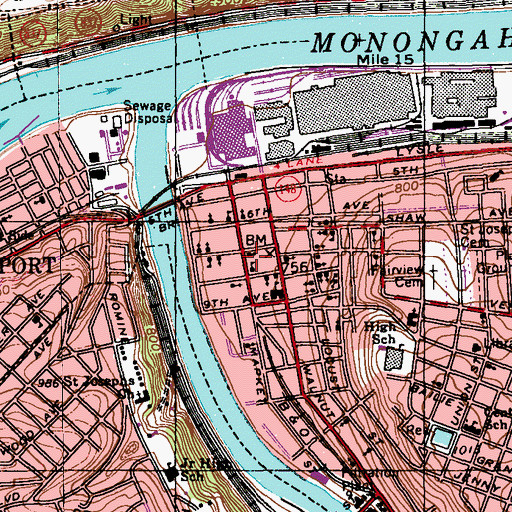Topographic Map of Holy Trinity Church, PA