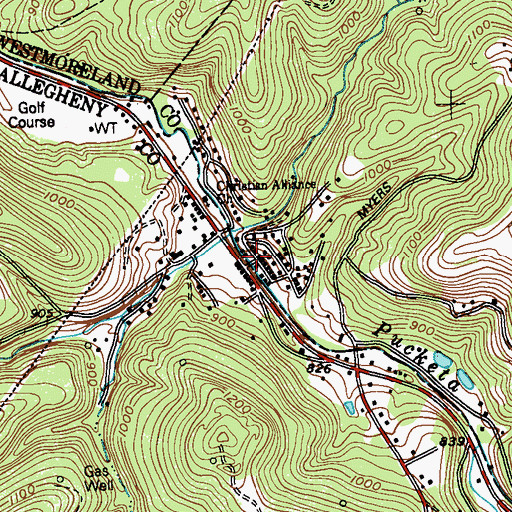 Topographic Map of Jesus Apostolic Church, PA