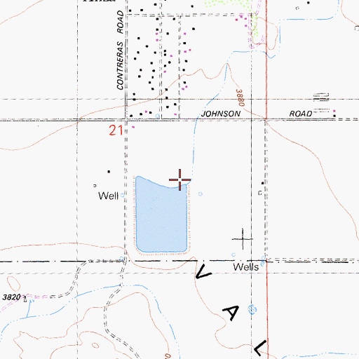 Topographic Map of Hamilton Creek, CA