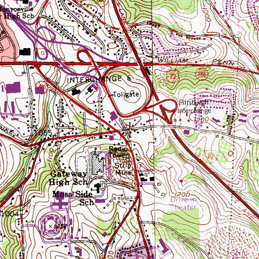 Topographic Map of Spectrum Charter School, PA