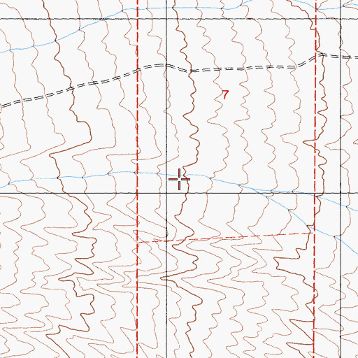 Topographic Map of Hanaupah Canyon, CA