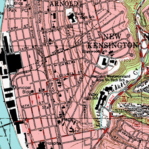 Topographic Map of World Overcomers Ministry, PA