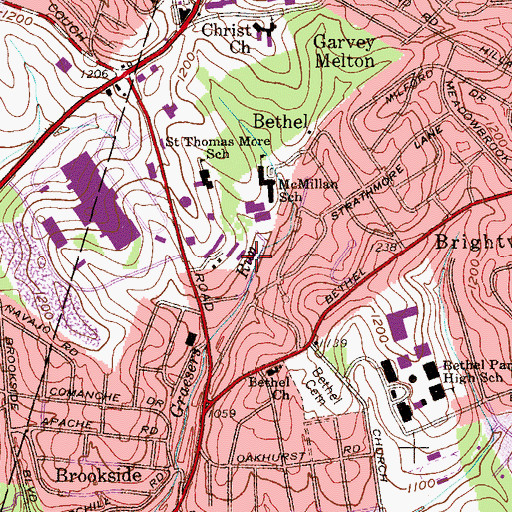 Topographic Map of Dorchester Station, PA