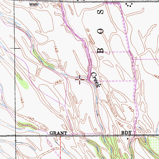 Topographic Map of Harbean Slough, CA
