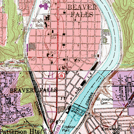 Topographic Map of Divine Mercy Academy, PA
