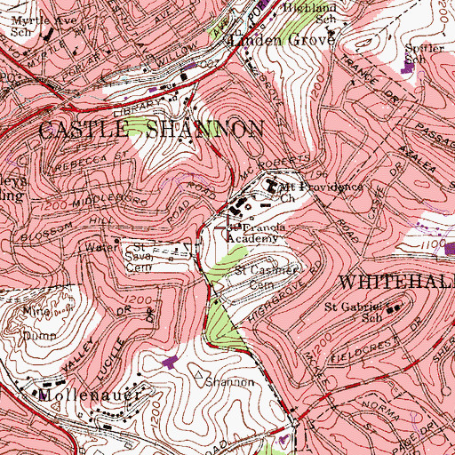 Topographic Map of Early Learning Institute, PA
