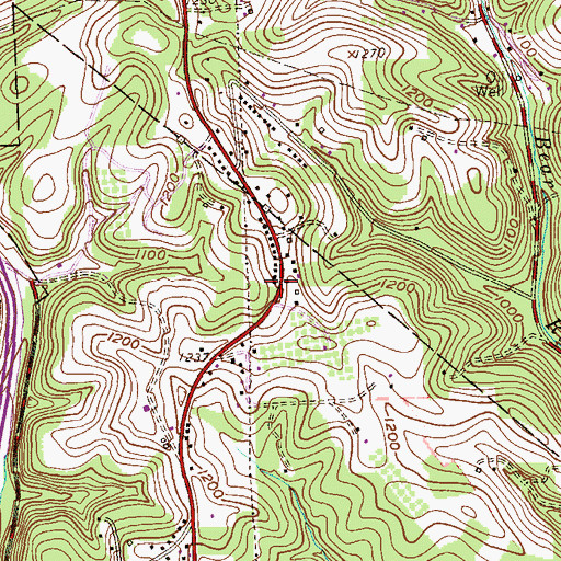 Topographic Map of Eden Christian Academy, PA