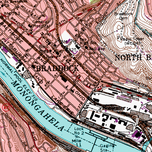 Topographic Map of Good Shepherd School, PA