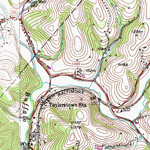 Topographic Map of Mel Blount Leadership Academy, PA