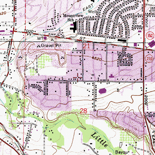 Topographic Map of Mountain Springs Community Church, UT