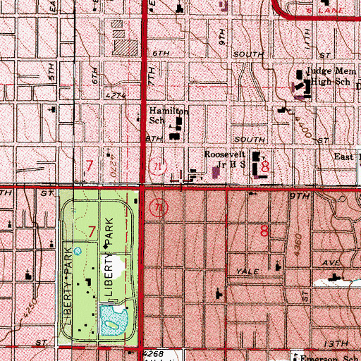 Topographic Map of New Song Church of Salt Lake, UT
