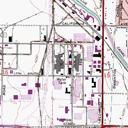 Topographic Map of The Church of Jesus Christ of Latter Day Saints, UT
