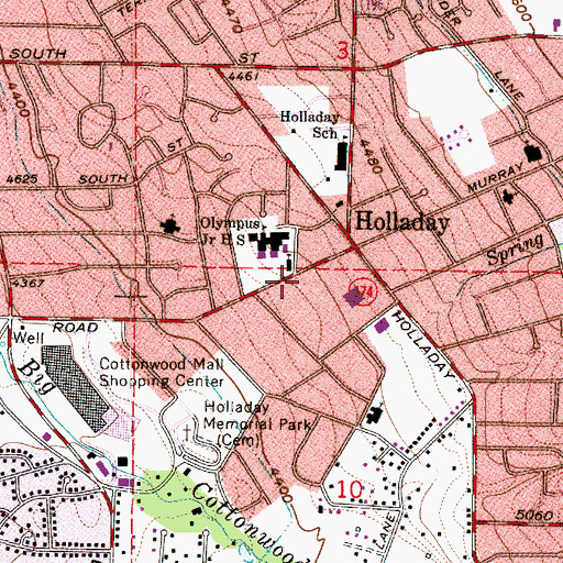 Topographic Map of The Church of Jesus Christ of Latter Day Saints, UT
