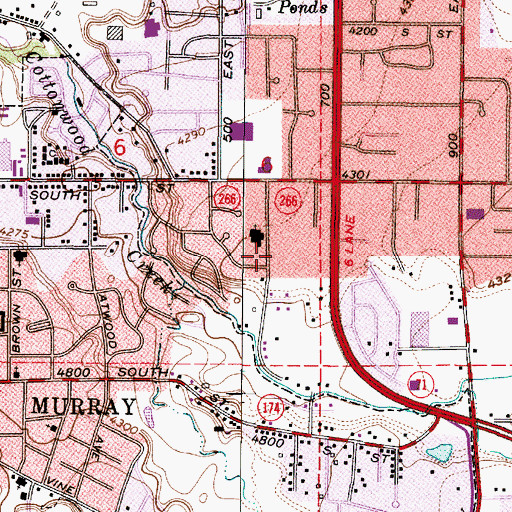 Topographic Map of The Church of Jesus Christ of Latter Day Saints, UT