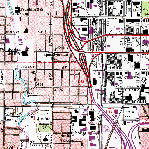 Topographic Map of The Church of Jesus Christ of Latter Day Saints, UT