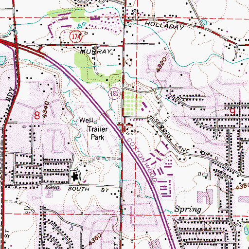 Topographic Map of Third Church of Christ Scientist, UT
