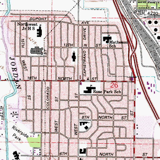 Topographic Map of Unity Baptist Church, UT