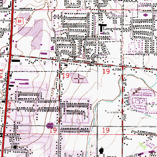 Topographic Map of Interchange 10, UT