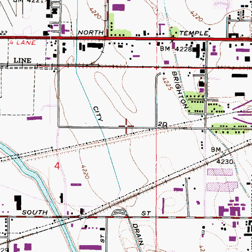 Topographic Map of Interchange 118, UT