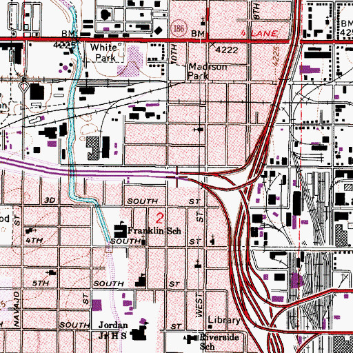 Topographic Map of Interchange 120, UT