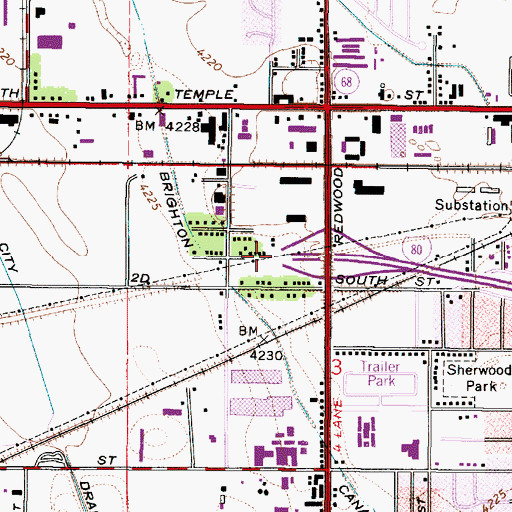 Topographic Map of Interchange 120, UT
