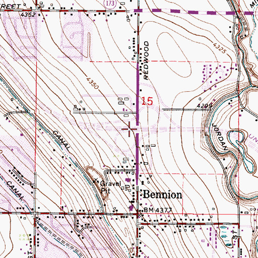 Topographic Map of Interchange 13, UT