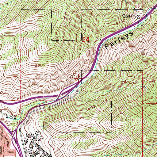 Topographic Map of Interchange 131, UT