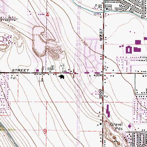 Topographic Map of Interchange 15, UT