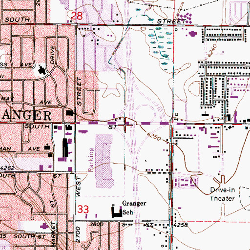Topographic Map of Interchange 18, UT