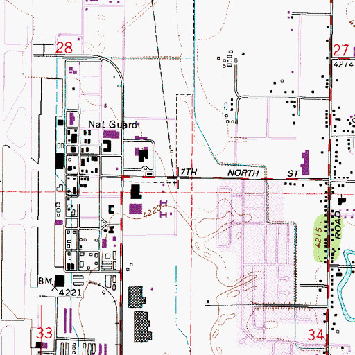 Topographic Map of Interchange 23, UT