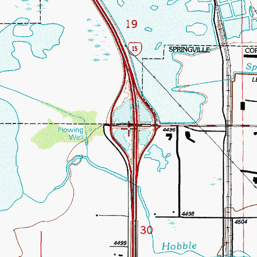 Topographic Map of Interchange 265, UT