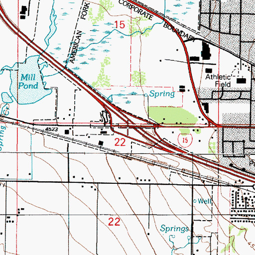 Topographic Map of Interchange 281, UT