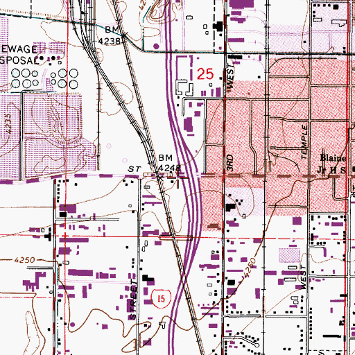 Topographic Map of Interchange 306, UT