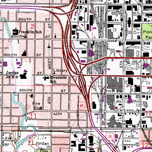Topographic Map of Interchange 310, UT