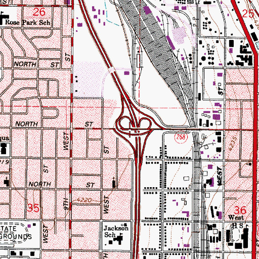 Topographic Map of Interchange 312, UT