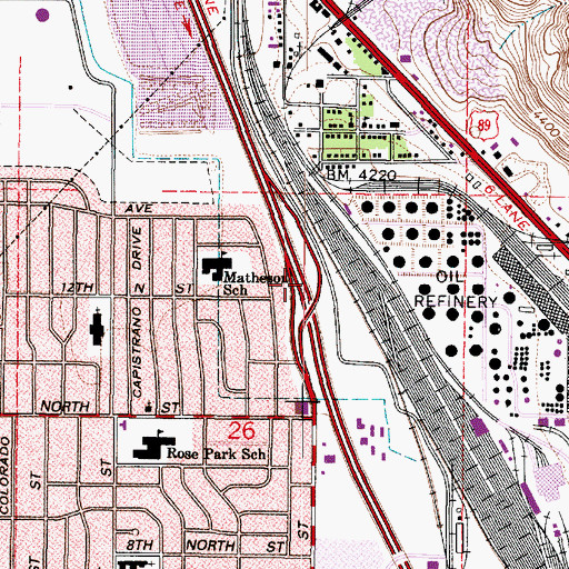 Topographic Map of Interchange 313, UT
