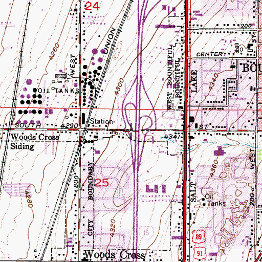Topographic Map of Interchange 320, UT