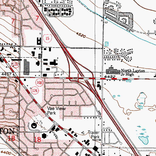 Topographic Map of Interchange 335, UT