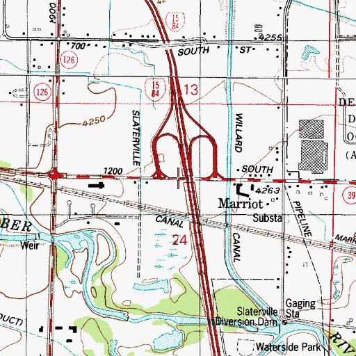 Topographic Map of Interchange 347, UT