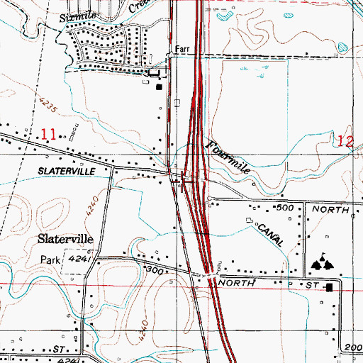 Topographic Map of Interchange 349, UT