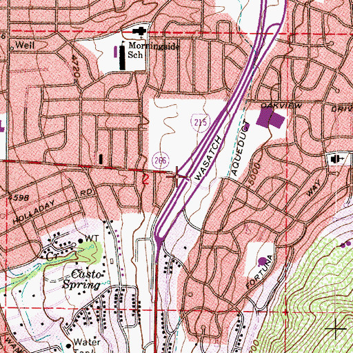 Topographic Map of Interchange 5, UT