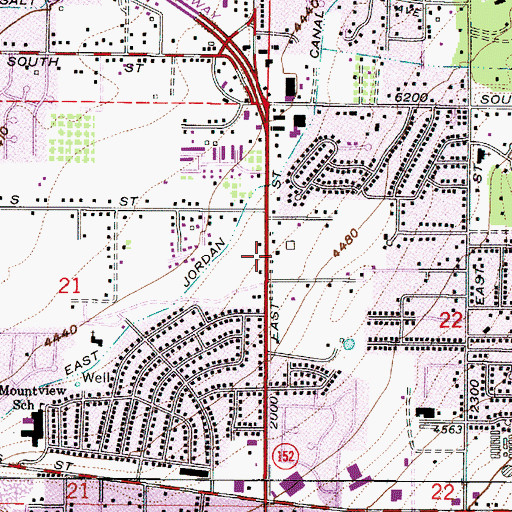 Topographic Map of Interchange 8, UT