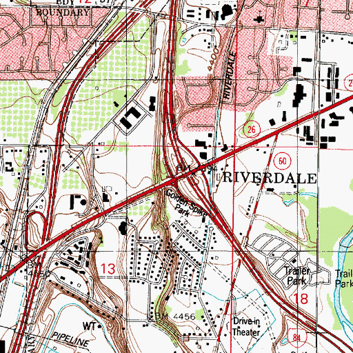 Topographic Map of Interchange 81, UT