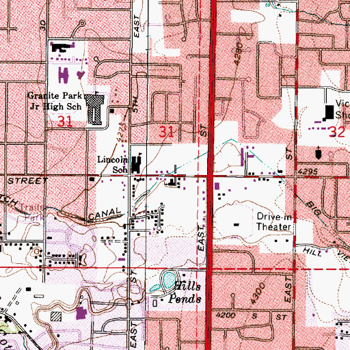 Topographic Map of Healthsouth Salt Lake Surgical Center, UT