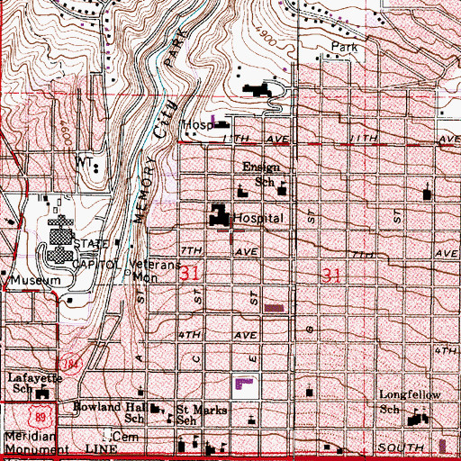 Topographic Map of Intermountain Surgical Center, UT