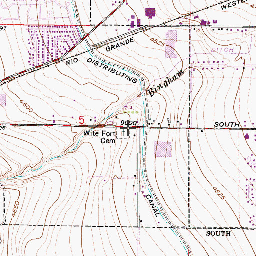 Topographic Map of Jordan Valley Hospital, UT
