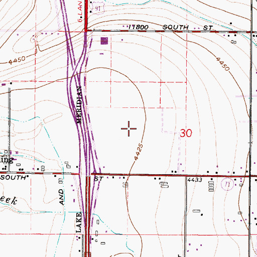 Topographic Map of Factory Stores of America Shopping Center, UT